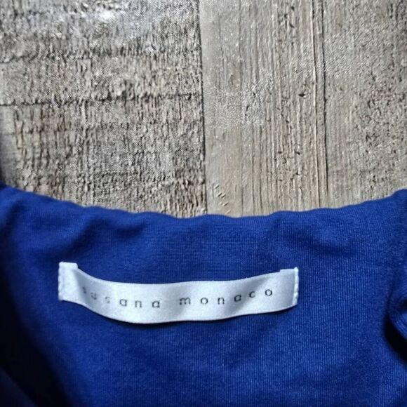 Susana Monaco Blue String Flare Dress - Picture 3 of 4